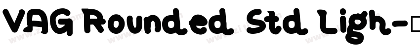 VAG Rounded Std Ligh字体转换